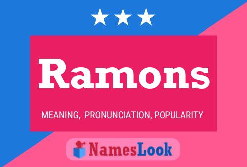 ملصق اسم Ramons