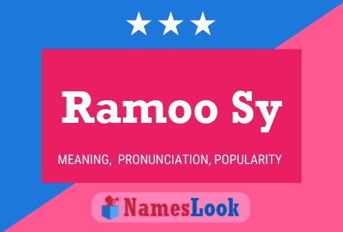 ملصق اسم Ramoo Sy