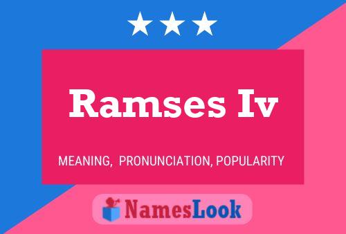 ملصق اسم Ramses Iv