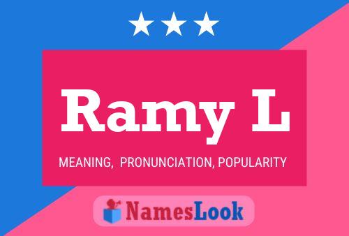 ملصق اسم Ramy L