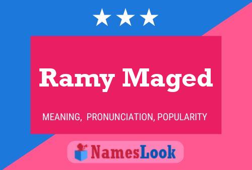 ملصق اسم Ramy Maged