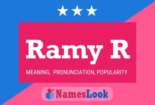 ملصق اسم Ramy R