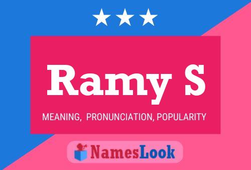 ملصق اسم Ramy S