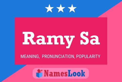 ملصق اسم Ramy Sa