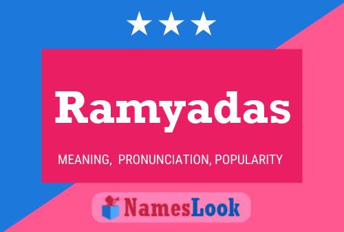 ملصق اسم Ramyadas