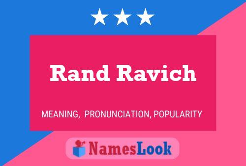 ملصق اسم Rand Ravich