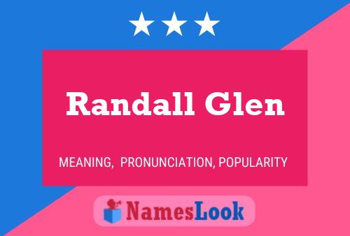 ملصق اسم Randall Glen