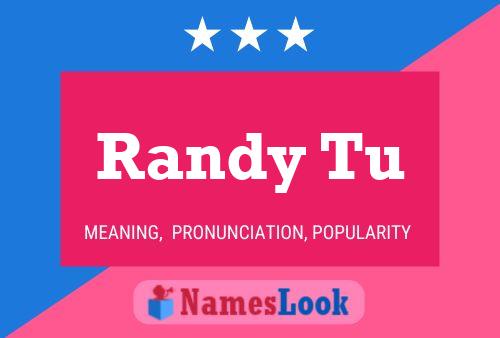 ملصق اسم Randy Tu