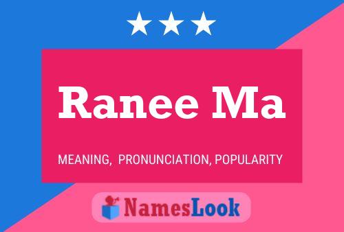 ملصق اسم Ranee Ma