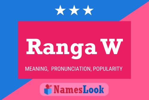 ملصق اسم Ranga W