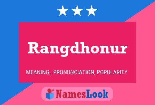 ملصق اسم Rangdhonur