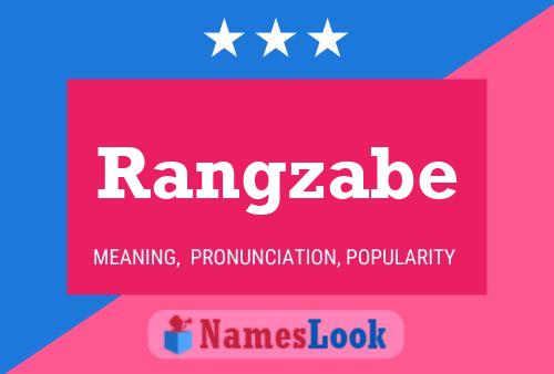 ملصق اسم Rangzabe