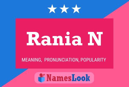 ملصق اسم Rania N