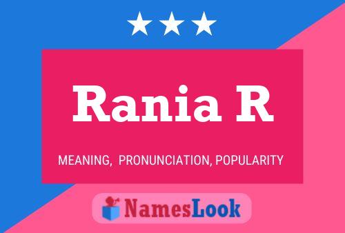 ملصق اسم Rania R