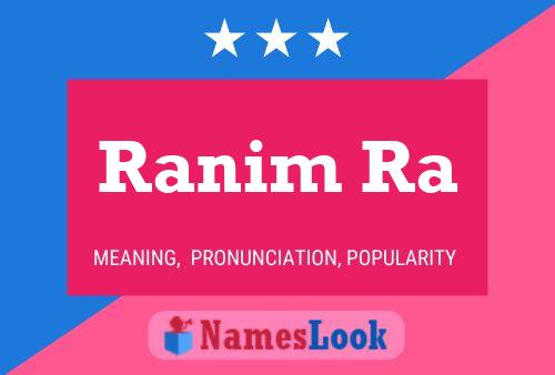 ملصق اسم Ranim Ra