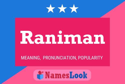 ملصق اسم Raniman