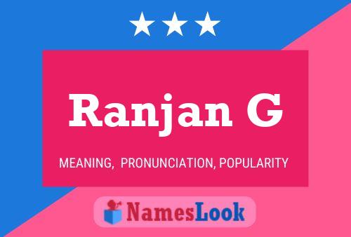 ملصق اسم Ranjan G