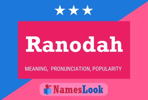 ملصق اسم Ranodah