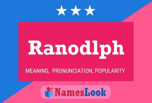 ملصق اسم Ranodlph