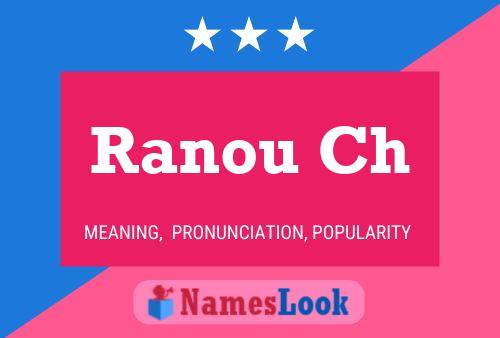 ملصق اسم Ranou Ch