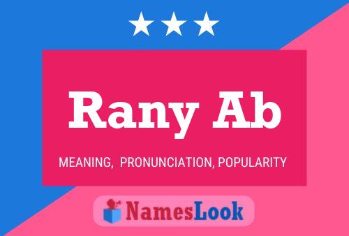 ملصق اسم Rany Ab