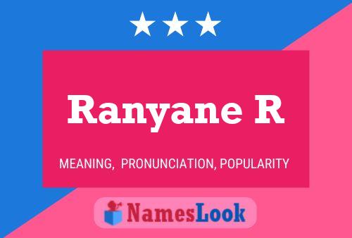 ملصق اسم Ranyane R