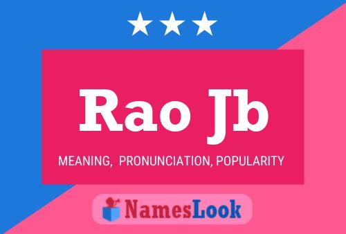 ملصق اسم Rao Jb