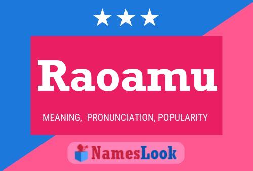 ملصق اسم Raoamu