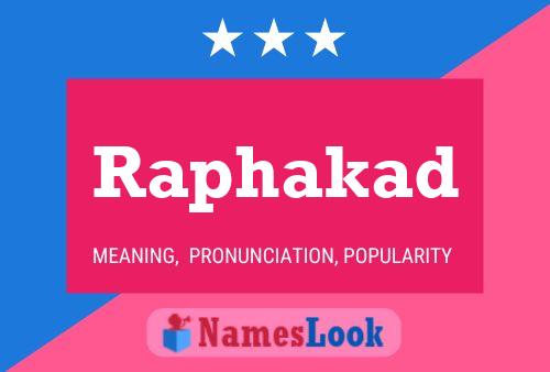 ملصق اسم Raphakad