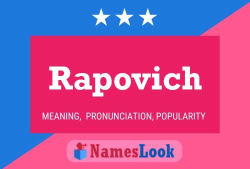 ملصق اسم Rapovich