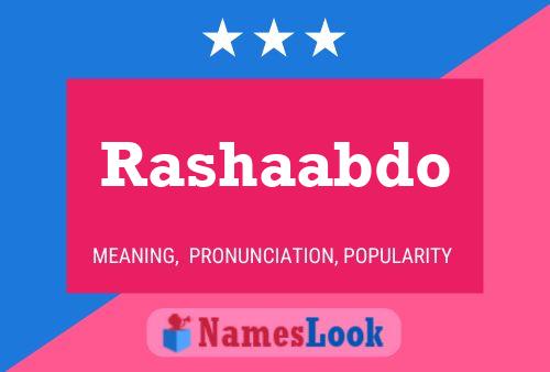 ملصق اسم Rashaabdo