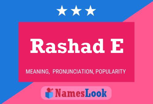 ملصق اسم Rashad E