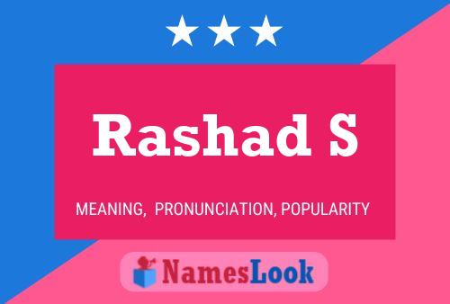 ملصق اسم Rashad S