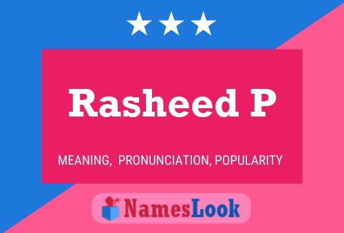 ملصق اسم Rasheed P