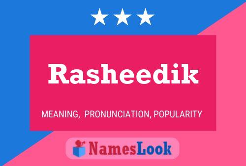 ملصق اسم Rasheedik