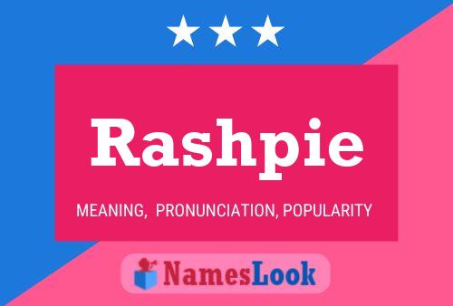 ملصق اسم Rashpie