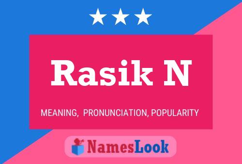 ملصق اسم Rasik N