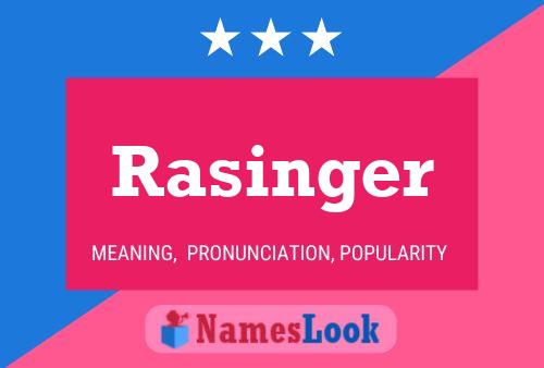 ملصق اسم Rasinger