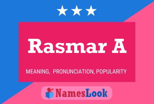 ملصق اسم Rasmar A