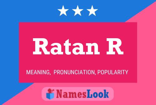 ملصق اسم Ratan R