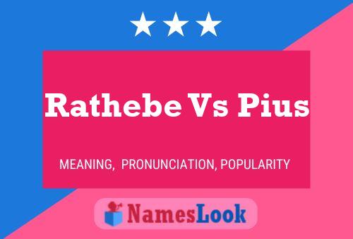 ملصق اسم Rathebe Vs Pius