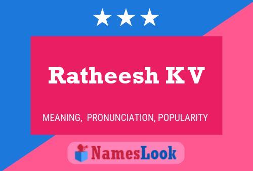 ملصق اسم Ratheesh K V