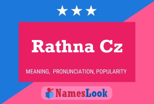 ملصق اسم Rathna Cz