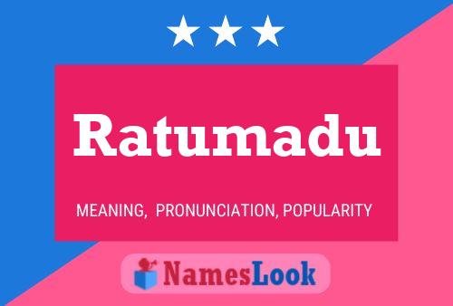 ملصق اسم Ratumadu