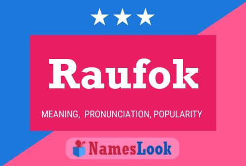 ملصق اسم Raufok