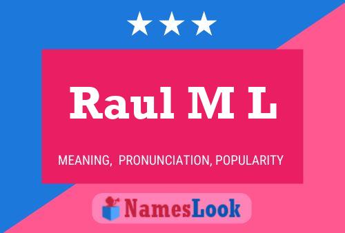 ملصق اسم Raul M L