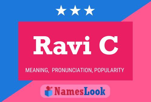 ملصق اسم Ravi C