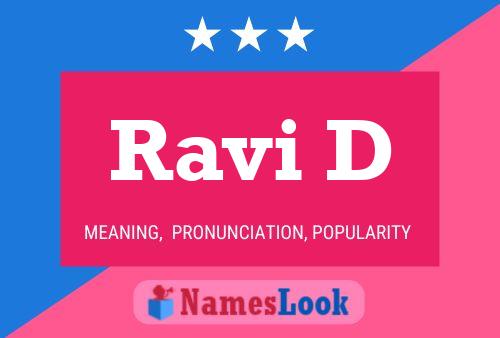 ملصق اسم Ravi D