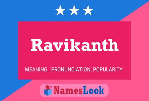 ملصق اسم Ravikanth