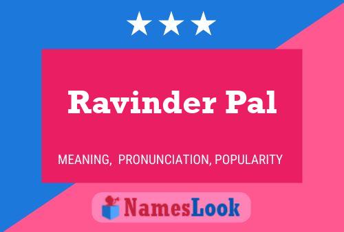 ملصق اسم Ravinder Pal